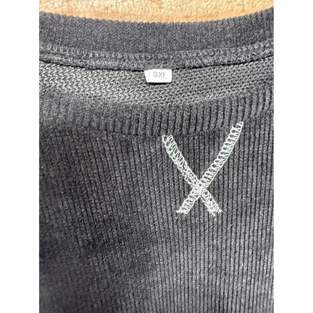 Carhartt Mens XL Thermal Knit Crewneck Sweatshirt‎ Gray Raglan Long Sleeve Logo